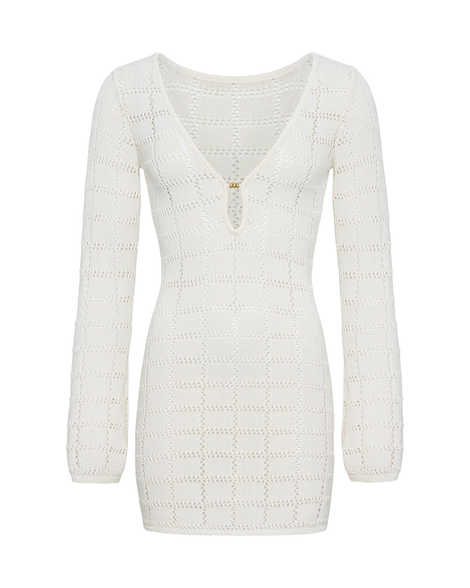 LSPACE Cream Crochet Mini Dress - LSPACE Jessa Mini - Swim|Clothing