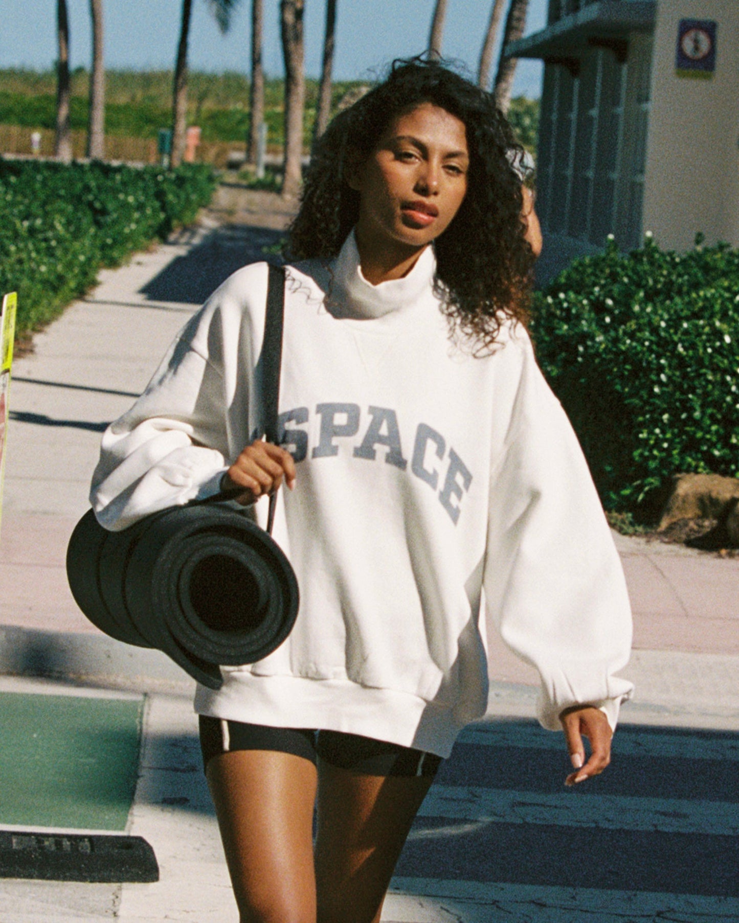 LSPACE LSPACE Crush Sweatshirt - Cream - Clothing|Active|Swim