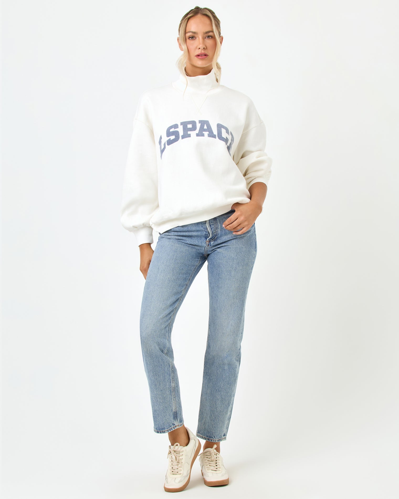 LSPACE LSPACE Crush Sweatshirt - Cream - Clothing|Active|Swim