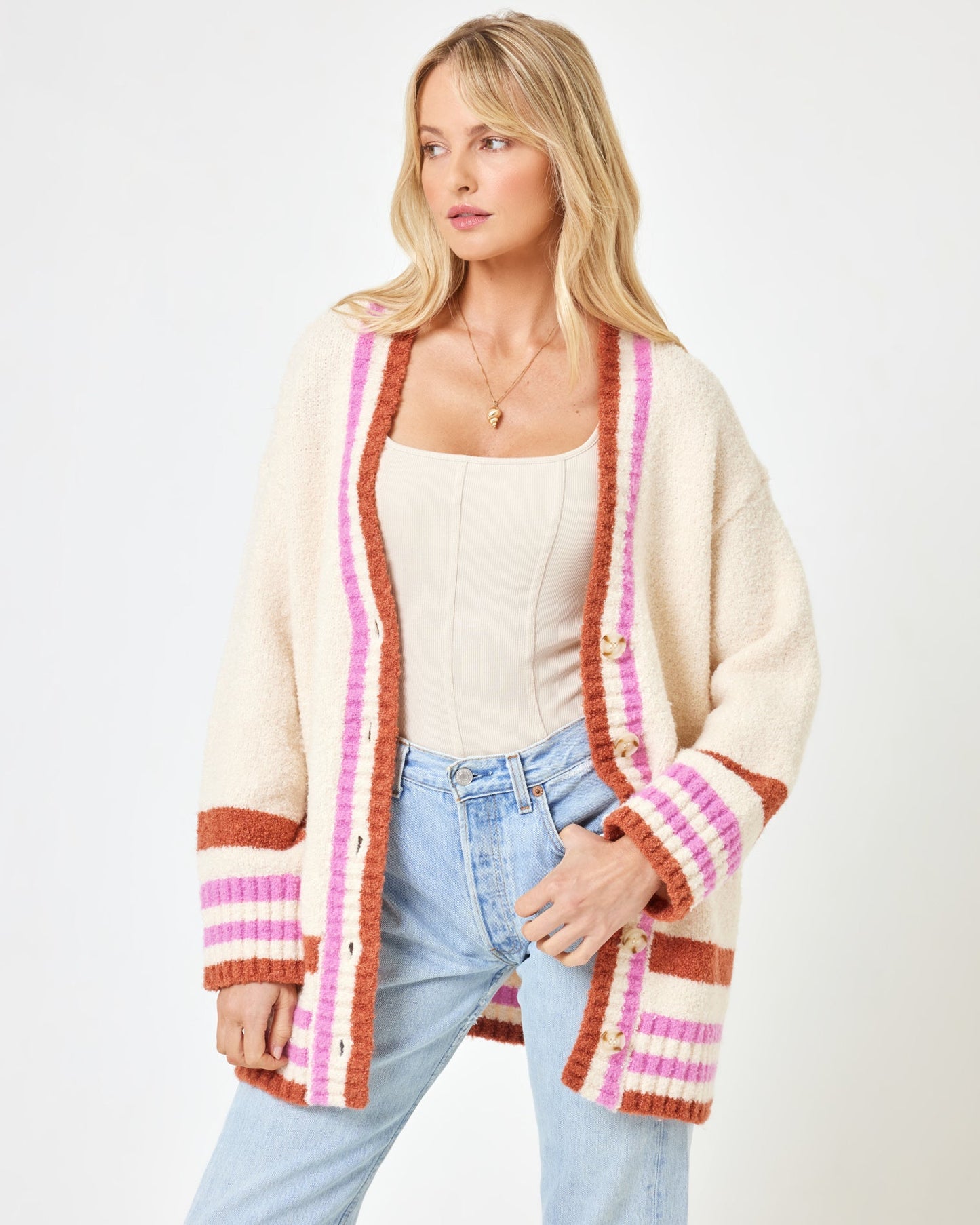 LSPACE LSPACE Delta Blooms Sweater - Delta Blooms Jacquard - Clothing