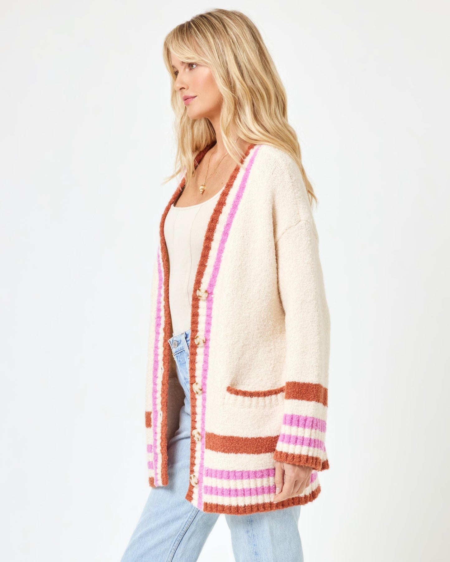 LSPACE LSPACE Delta Blooms Sweater - Delta Blooms Jacquard - Clothing