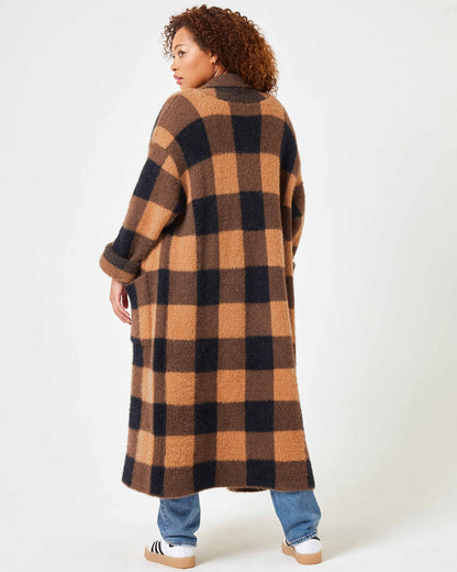 LSPACE Ultra Soft Plaid Sweater Coat - LSPACE Harlow Jacket - Clothing