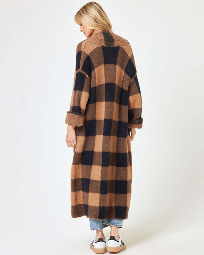 LSPACE Ultra Soft Plaid Sweater Coat - LSPACE Harlow Jacket - Clothing