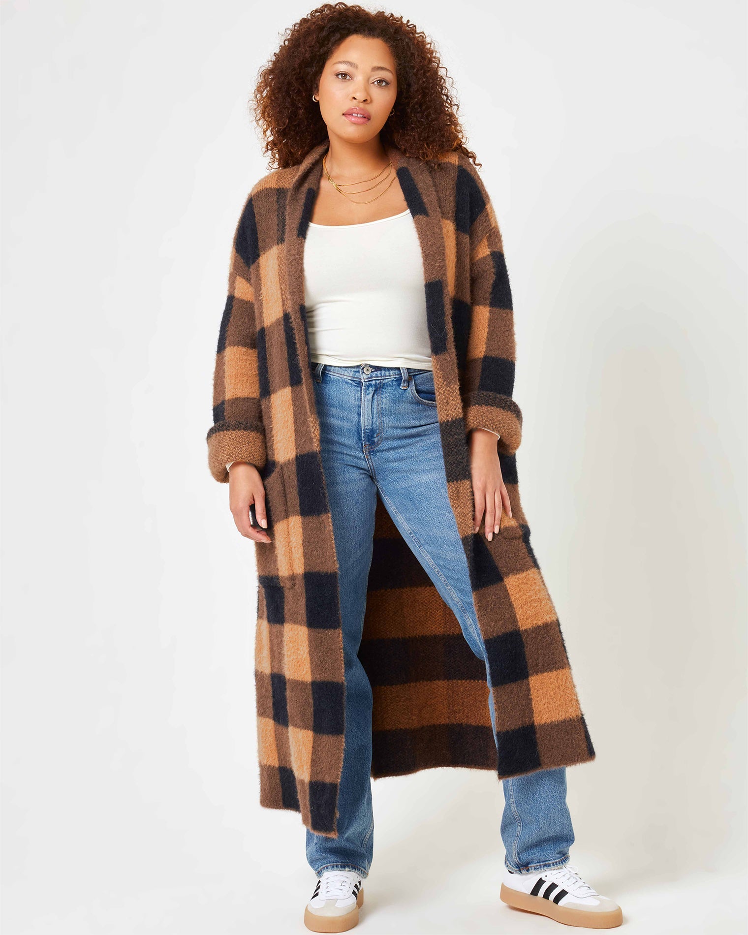 LSPACE Ultra Soft Plaid Sweater Coat - LSPACE Harlow Jacket - Clothing