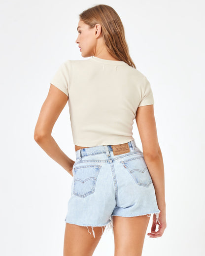 LSPACE aligrace Michelle Denim Short - Blue - Clothing
