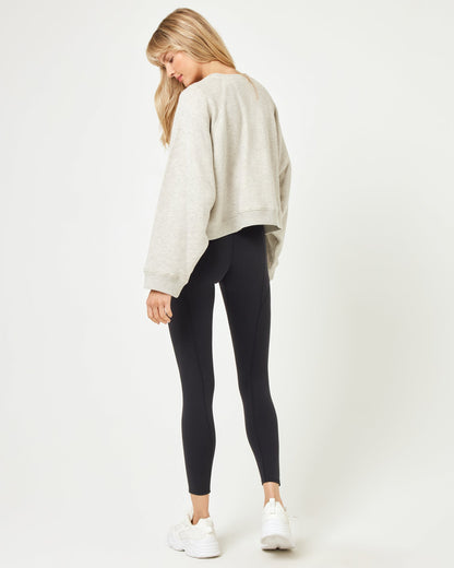 LSPACE Women's Oversized Crew Neck Sweater - LSPACE Vincent Pullover - Active|Clothing