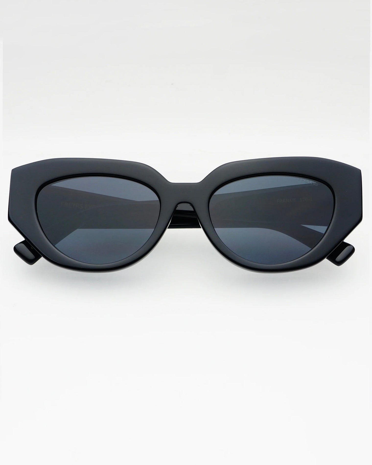 LSPACE Black Cat Eye Designer Sunglasses for Women - LSPACE Freyrs Frankie - Clothing|Swim