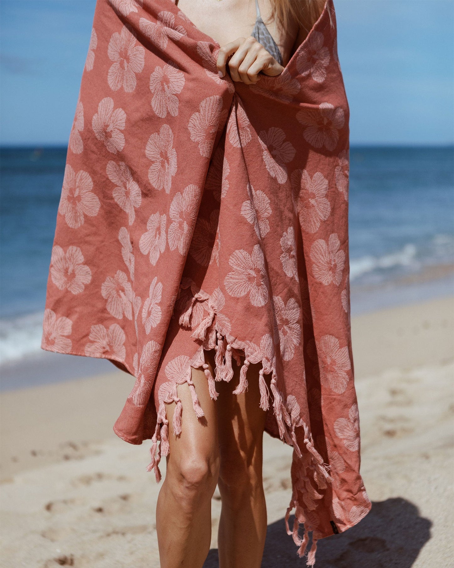 LSPACE Slowtide Hau Turkish Towel - Warm Earth - Clothing