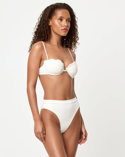 LSPACE Sunrise Shell Bikini Top - Black - LSPACE - Swim