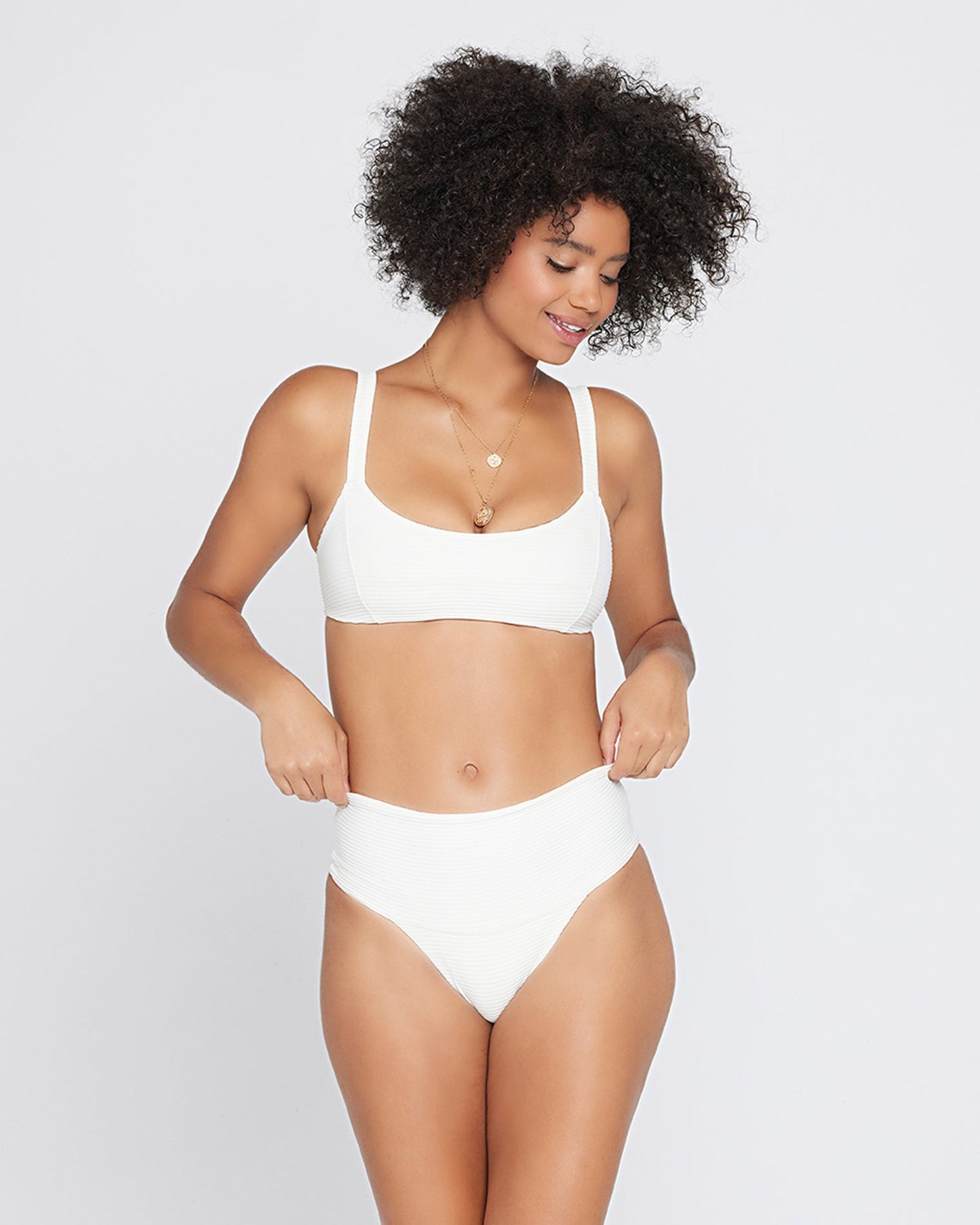 LSPACE Jess Bikini Top - Cream - Swim