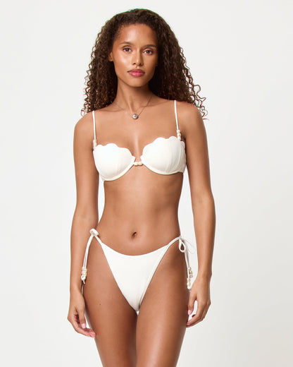 LSPACE Beaded Bikini Bottom - Cream - LSPACE Lucia - Swim