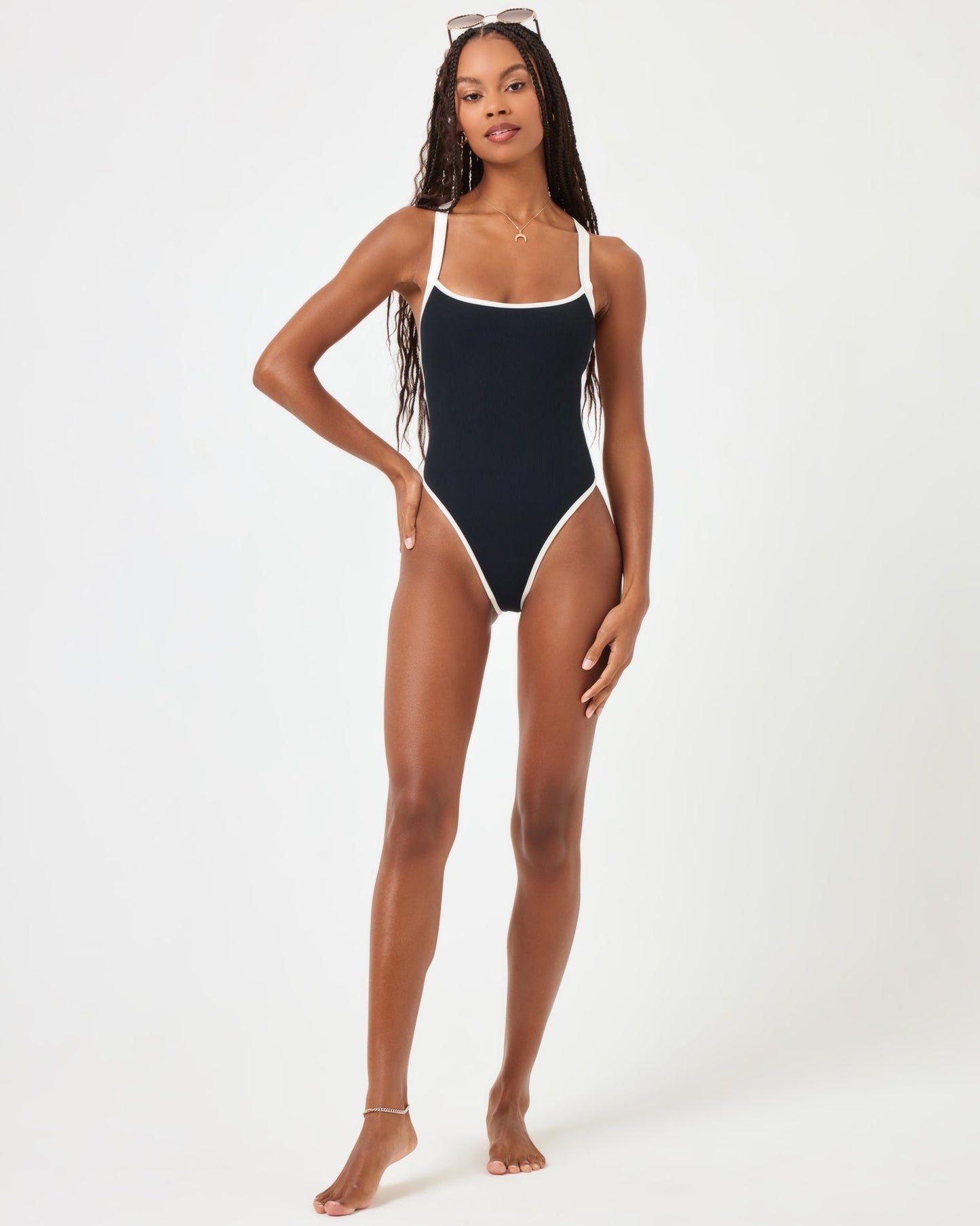 LSPACE Criss Cross One Piece Swimsuit - LSPACE Baewatch - Swim
