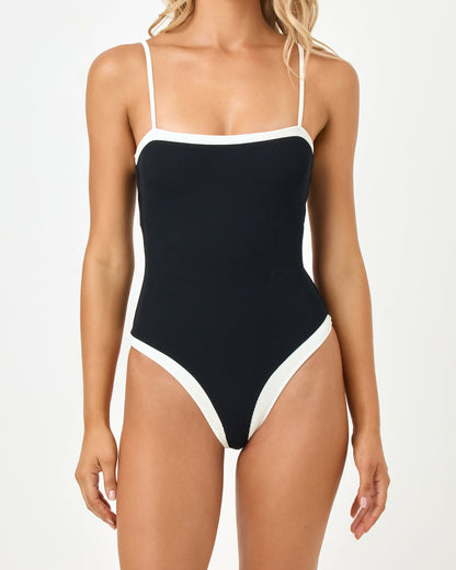 LSPACE LSPACE Tess One Piece Swimsuit - Black-Cream - Swim