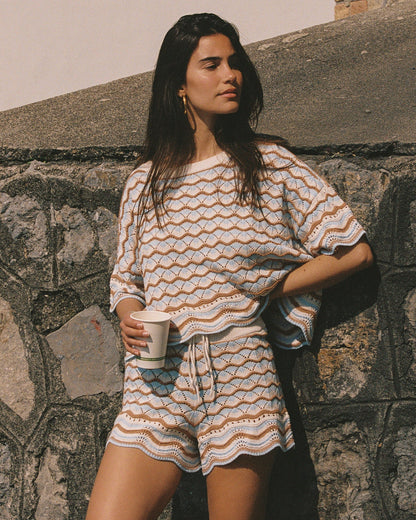 LSPACE Sunchased Crochet Shorts - Scallop Hem - LSPACE - Swim|Clothing