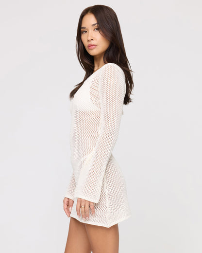 LSPACE Cleo Cover-Up Dress - Cream - Swim