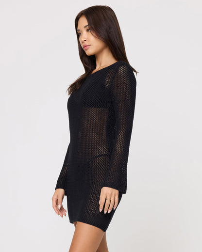LSPACE Cleo Cover-Up Dress - Black - Swim