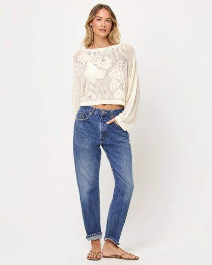 LSPACE LSPACE Island Time Sweater - Cream - Swim|Clothing
