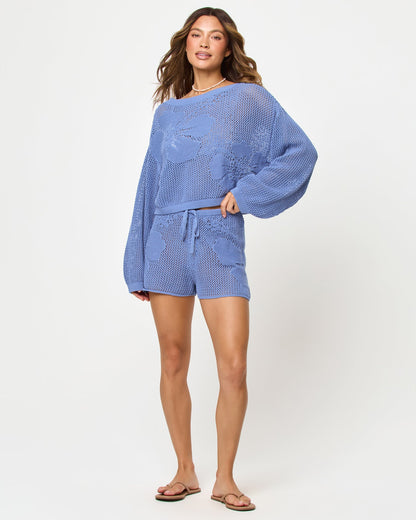LSPACE LSPACE Island Time Sweater - Chambray - Swim|Clothing