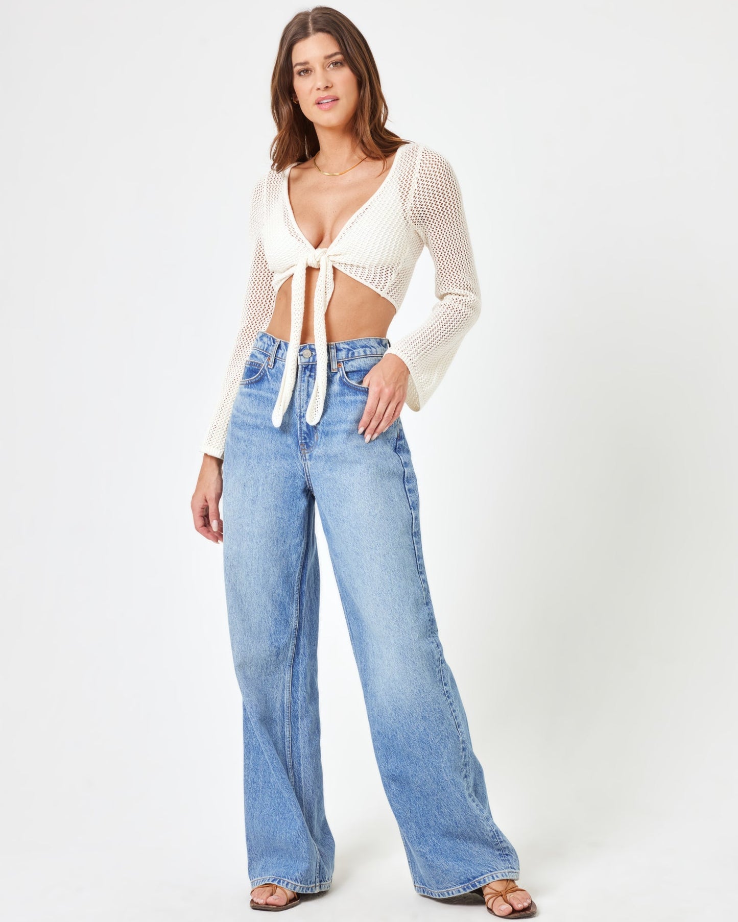 LSPACE LSPACE Los Cabos Top - Cream - Clothing|Swim