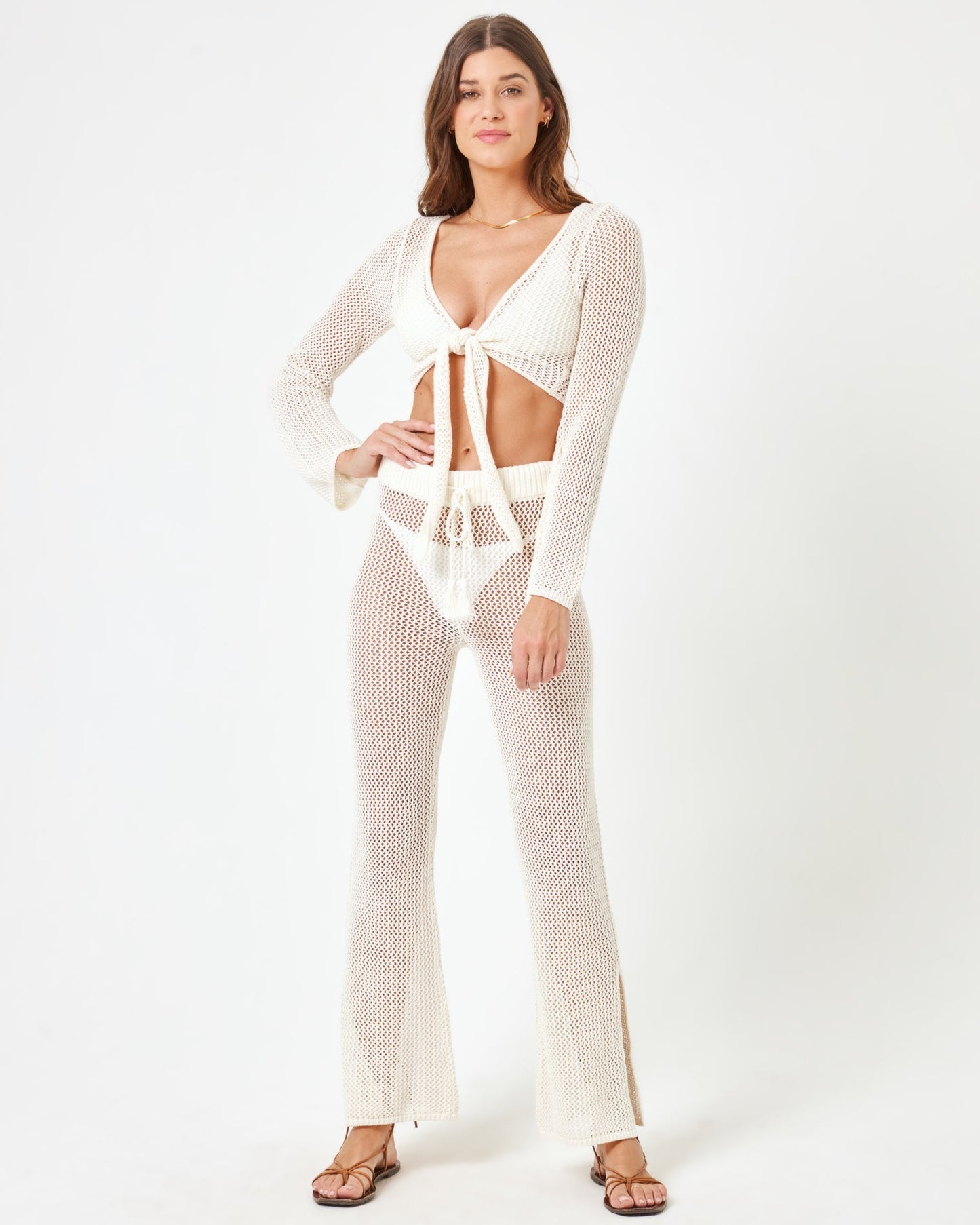 LSPACE LSPACE Los Cabos Top - Cream - Clothing|Swim