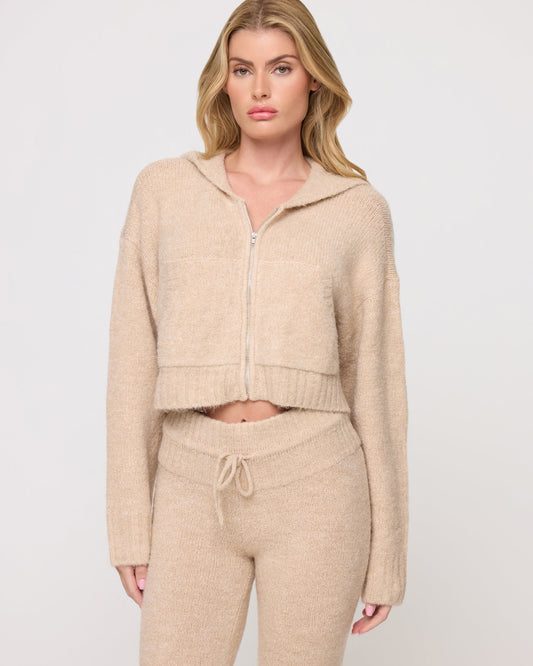 LSPACE LSPACE Jet Set Hoodie - Heather Oatmeal - Clothing|Swim