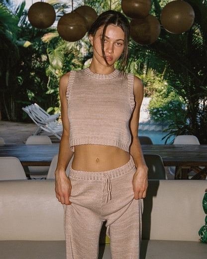 LSPACE En Route Top - Heather Oatmeal - Clothing