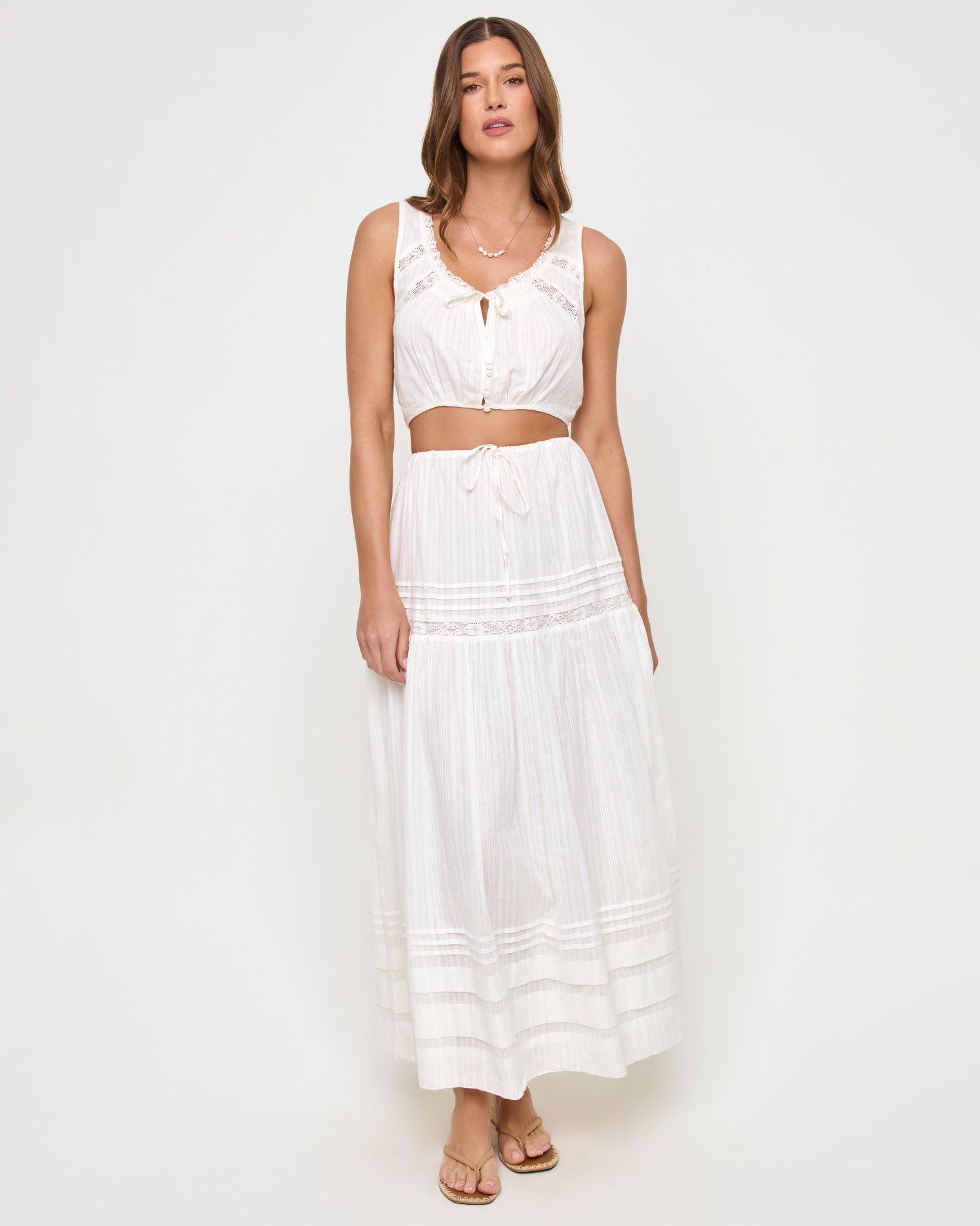 LSPACE Reia Top - White - Clothing|Swim