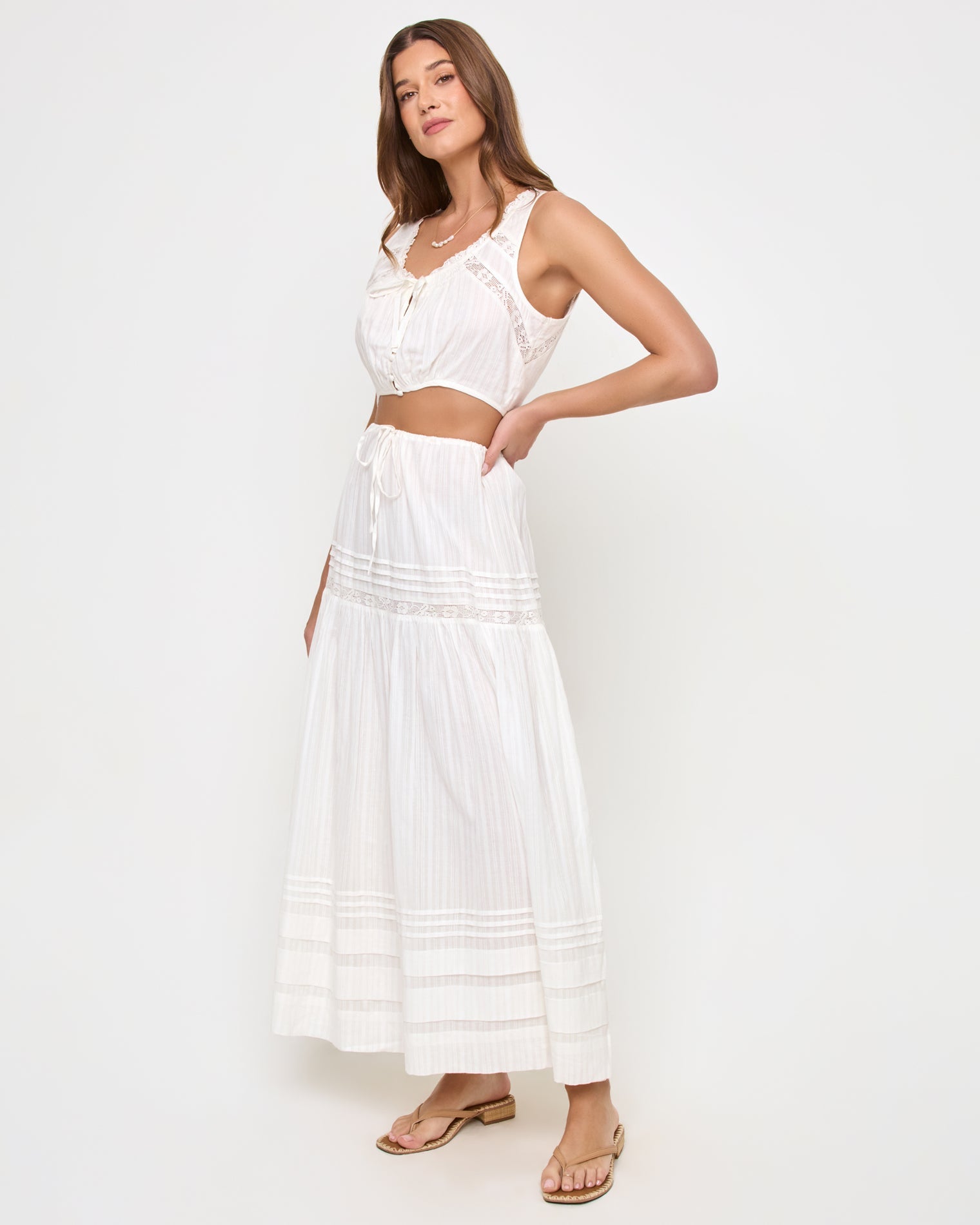 LSPACE Reia Top - White - Clothing|Swim