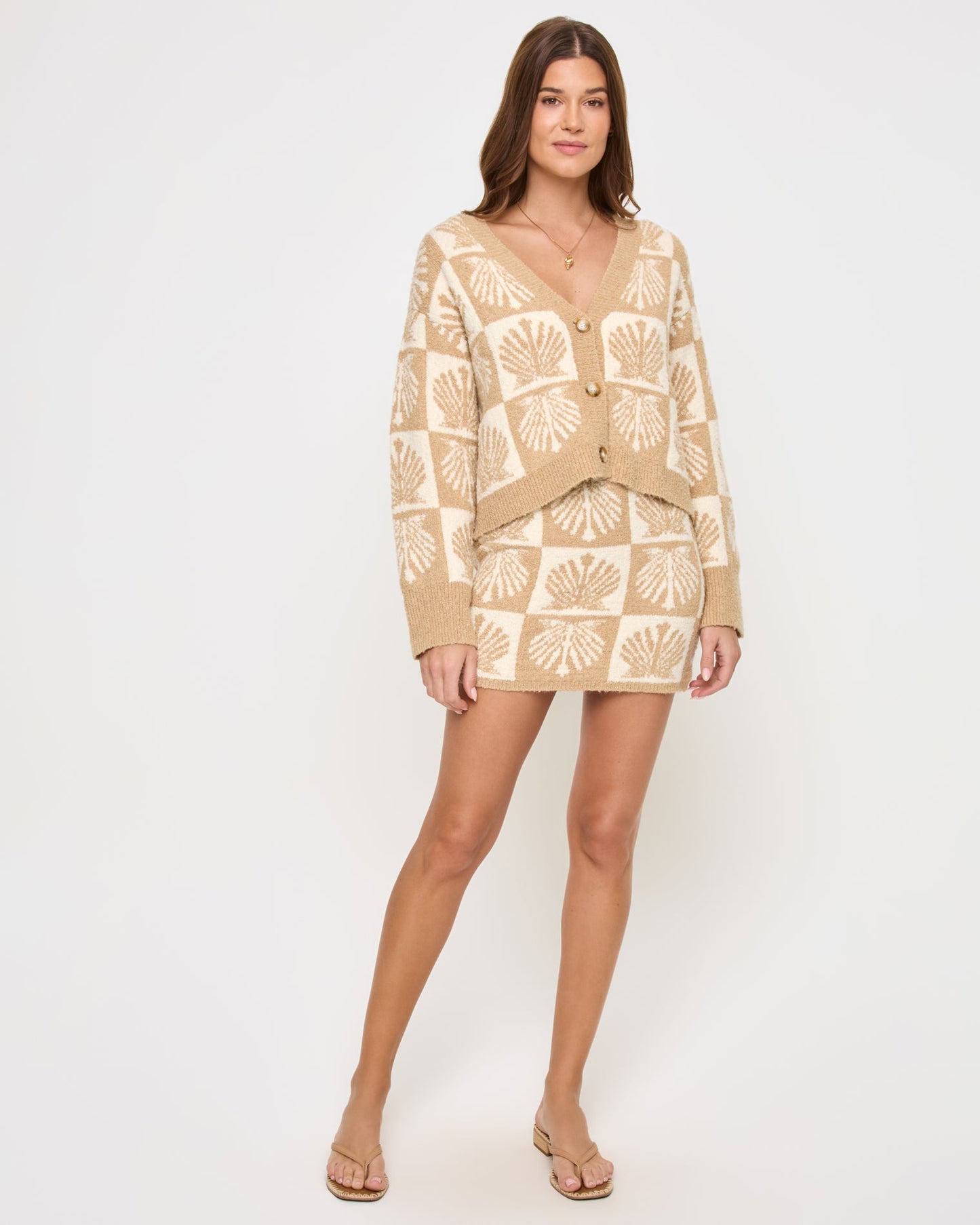 LSPACE LSPACE Shell Be There Skirt - Seashell Jacquard - Clothing