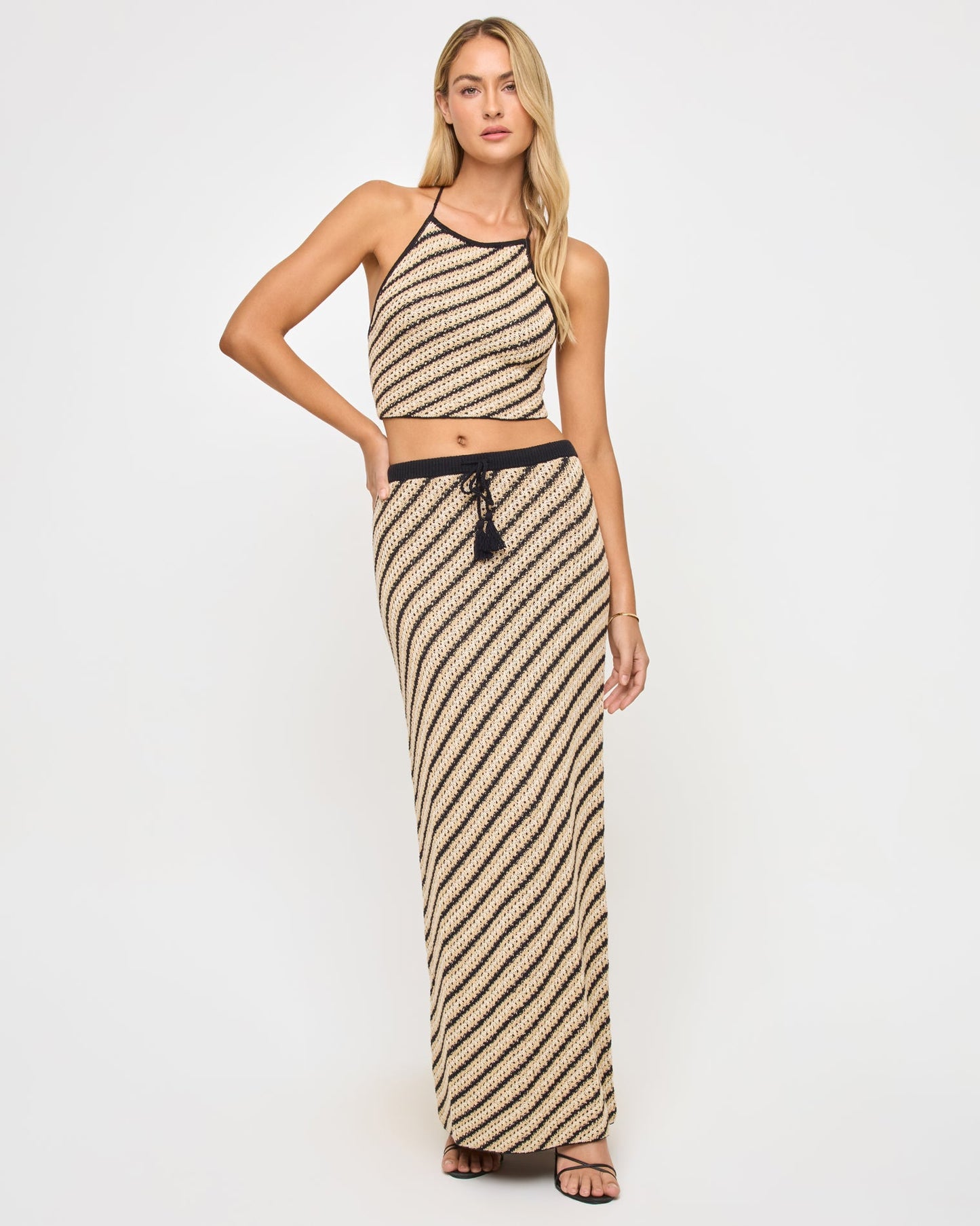 LSPACE LSPACE La Bianca Top - Tip the Scales Stripe - Clothing