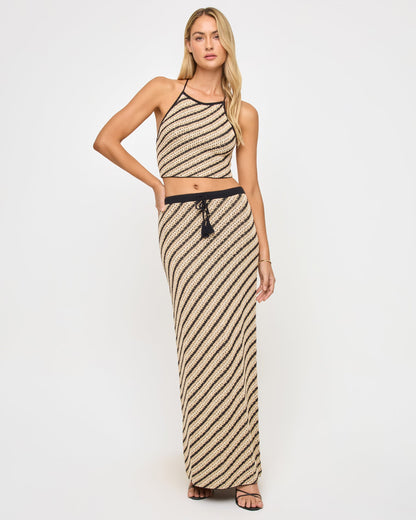 LSPACE LSPACE La Bianca Top - Tip the Scales Stripe - Clothing