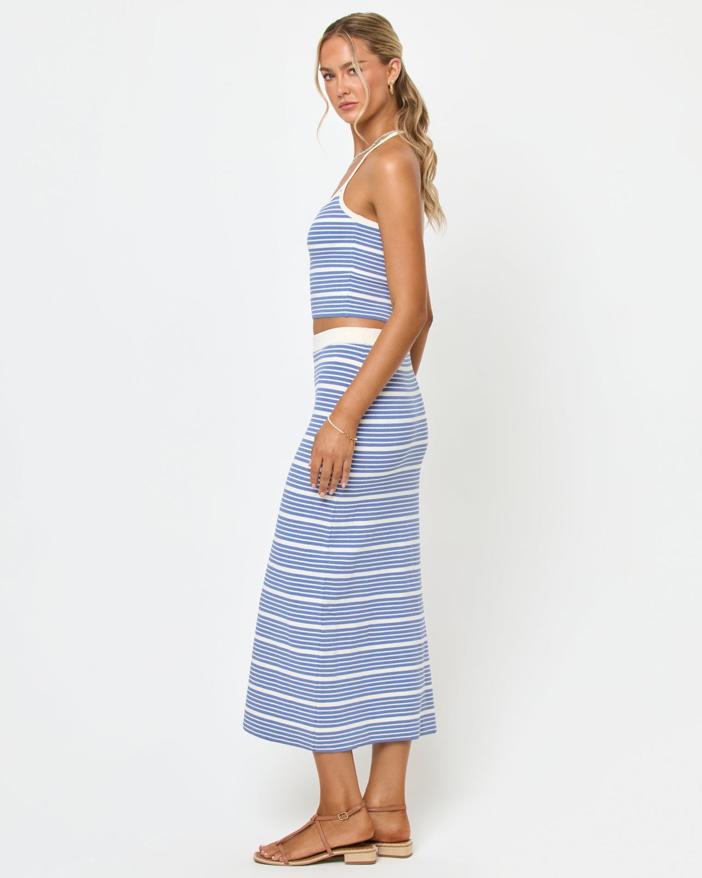 LSPACE LSPACE Positano Top - Outer Banks Stripe - Clothing|Swim