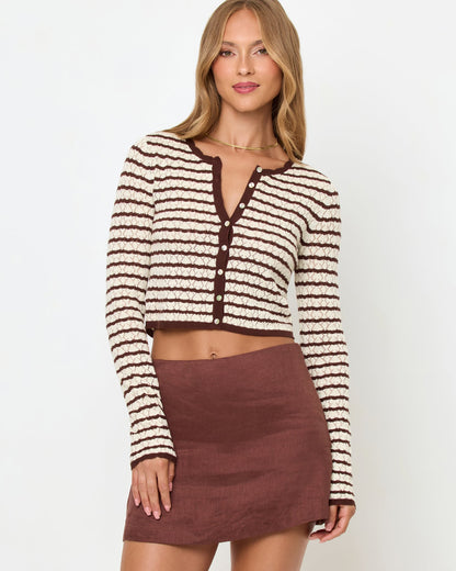 LSPACE LSPACE Rosalie Cardigan - Cafe-Cream - Clothing