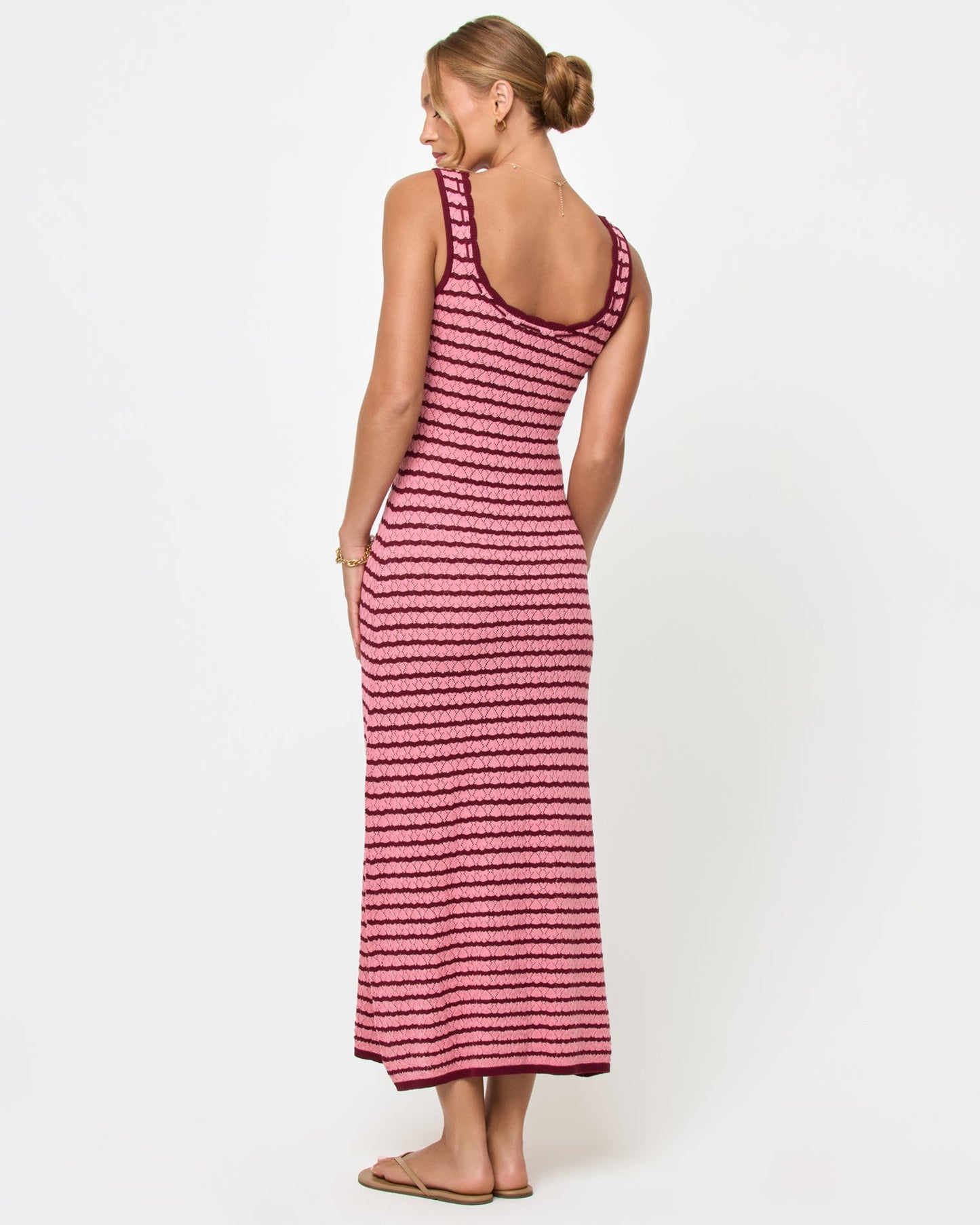 LSPACE LSPACE Rosalie Maxi - Strawberry Stripe - Clothing