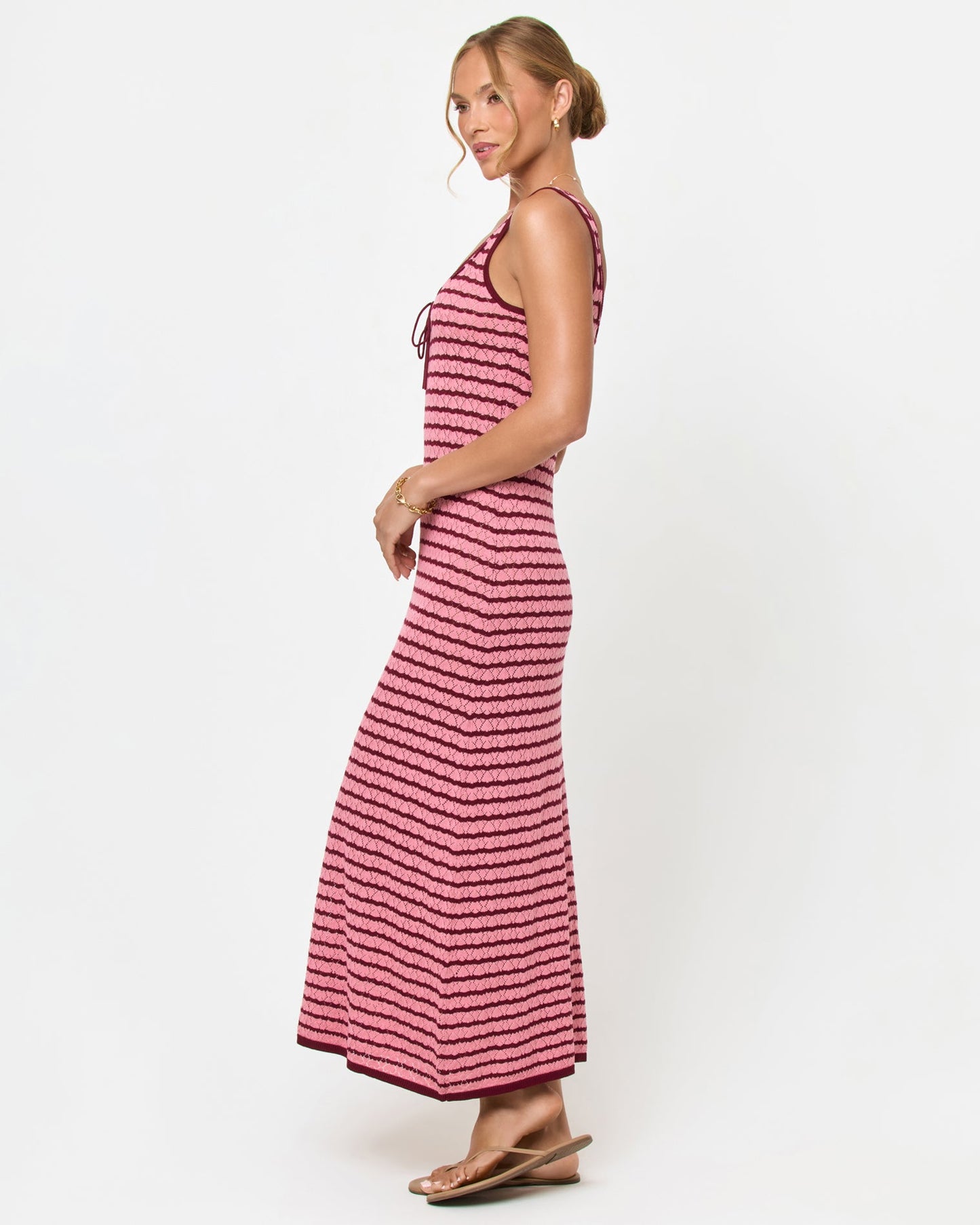 LSPACE LSPACE Rosalie Maxi - Strawberry Stripe - Clothing