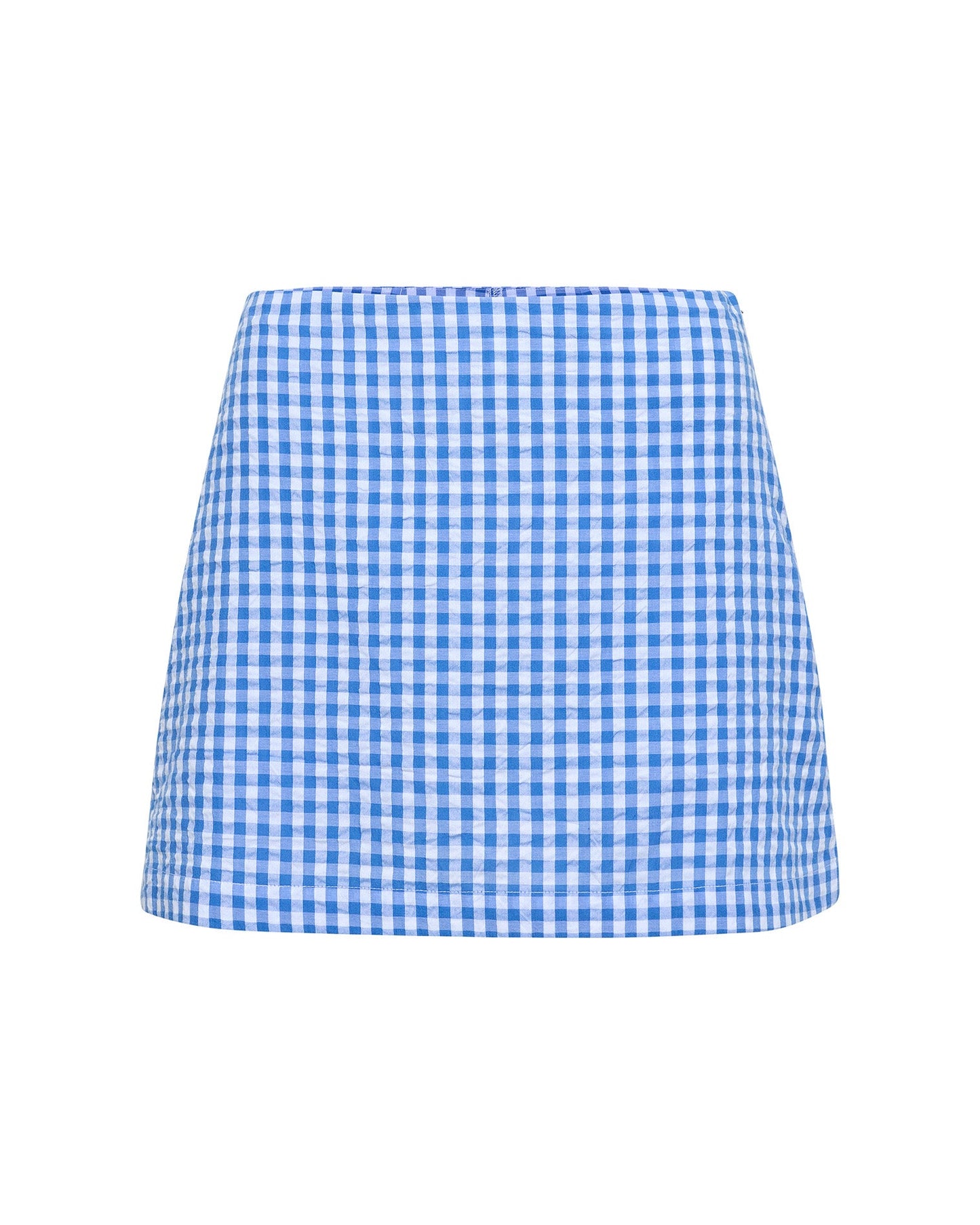LSPACE Blue Gingham Mini Skort - LSPACE Venice - Clothing|Swim