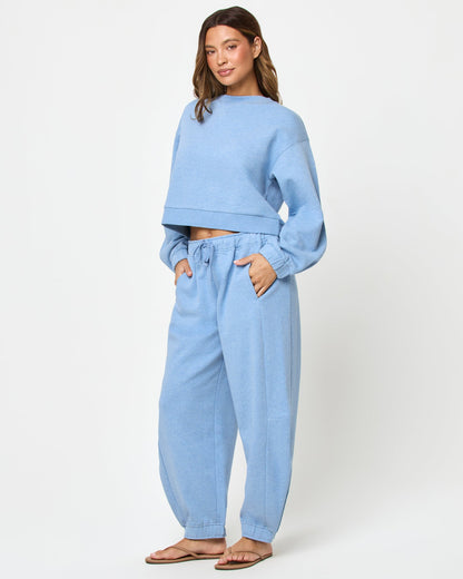 LSPACE LSPACE Fleur Sweatshirt - Heather Chambray - Clothing|Active|Swim