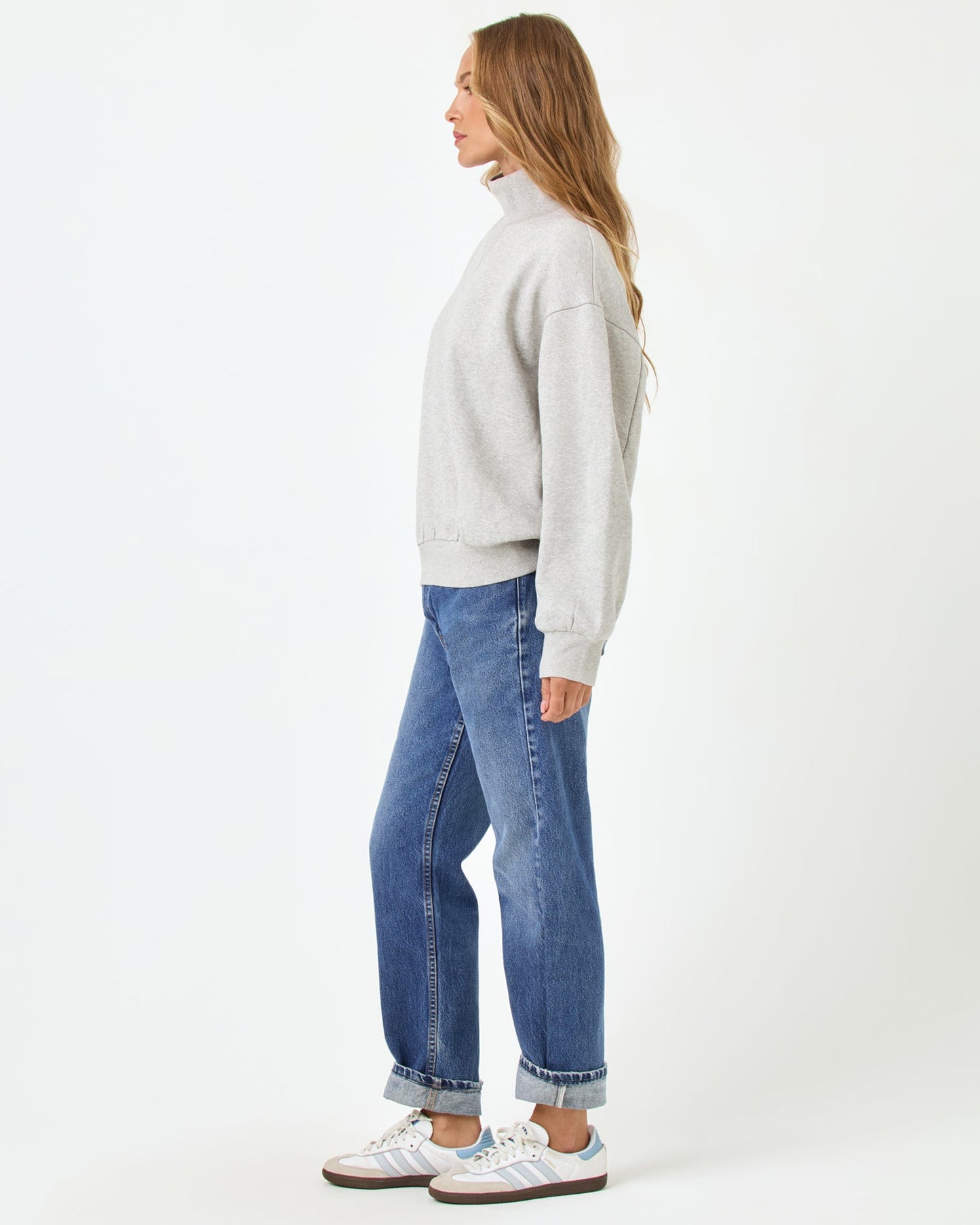 LSPACE LSPACE Crush Sweatshirt - Heather Gray - Clothing|Active
