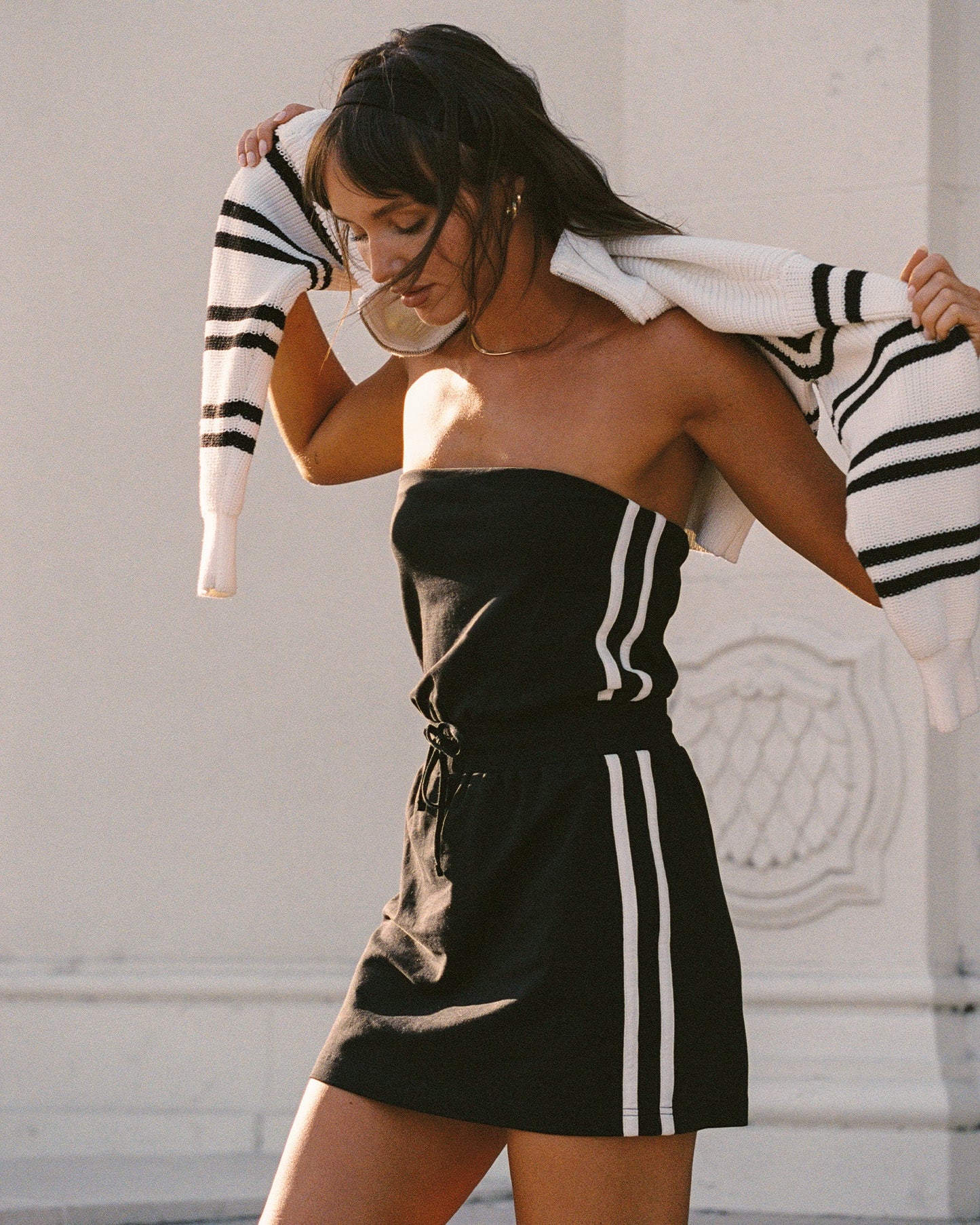 LSPACE Decker Dress - Black-Cream - Clothing|Active|Swim