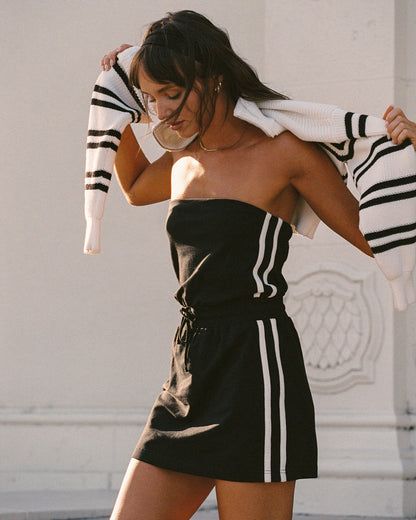 LSPACE Decker Dress - Black-Cream - Clothing|Active|Swim