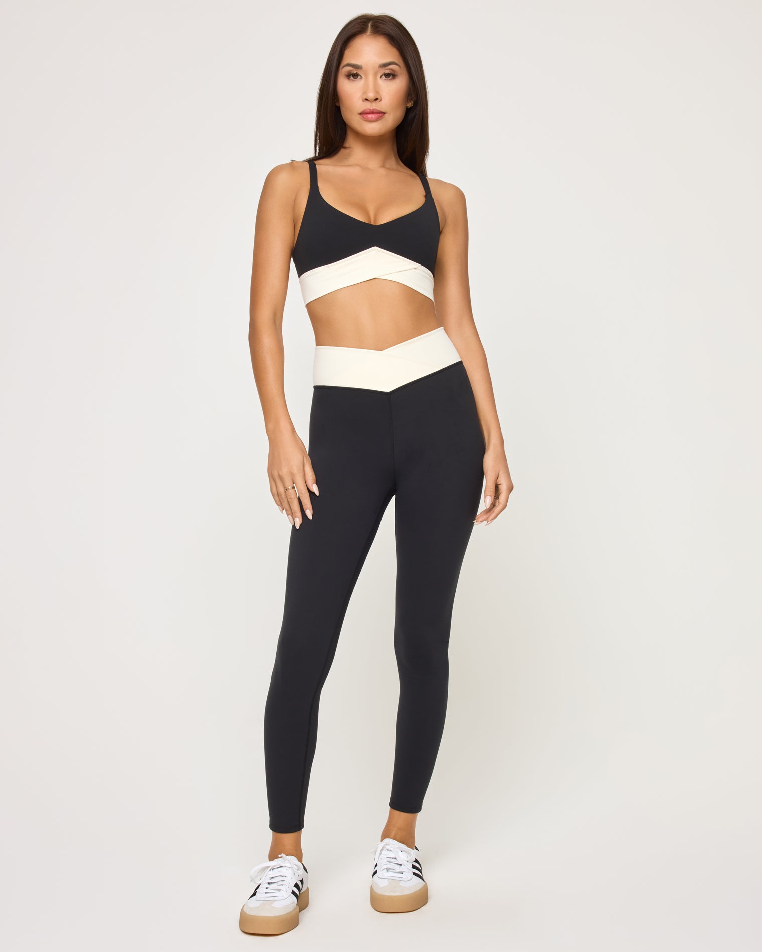 LSPACE Unmatched Legging - Black-Cream - Clothing|Active|Swim