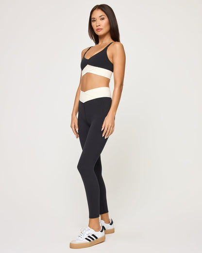 LSPACE Unmatched Legging - Black-Cream - Clothing|Active|Swim