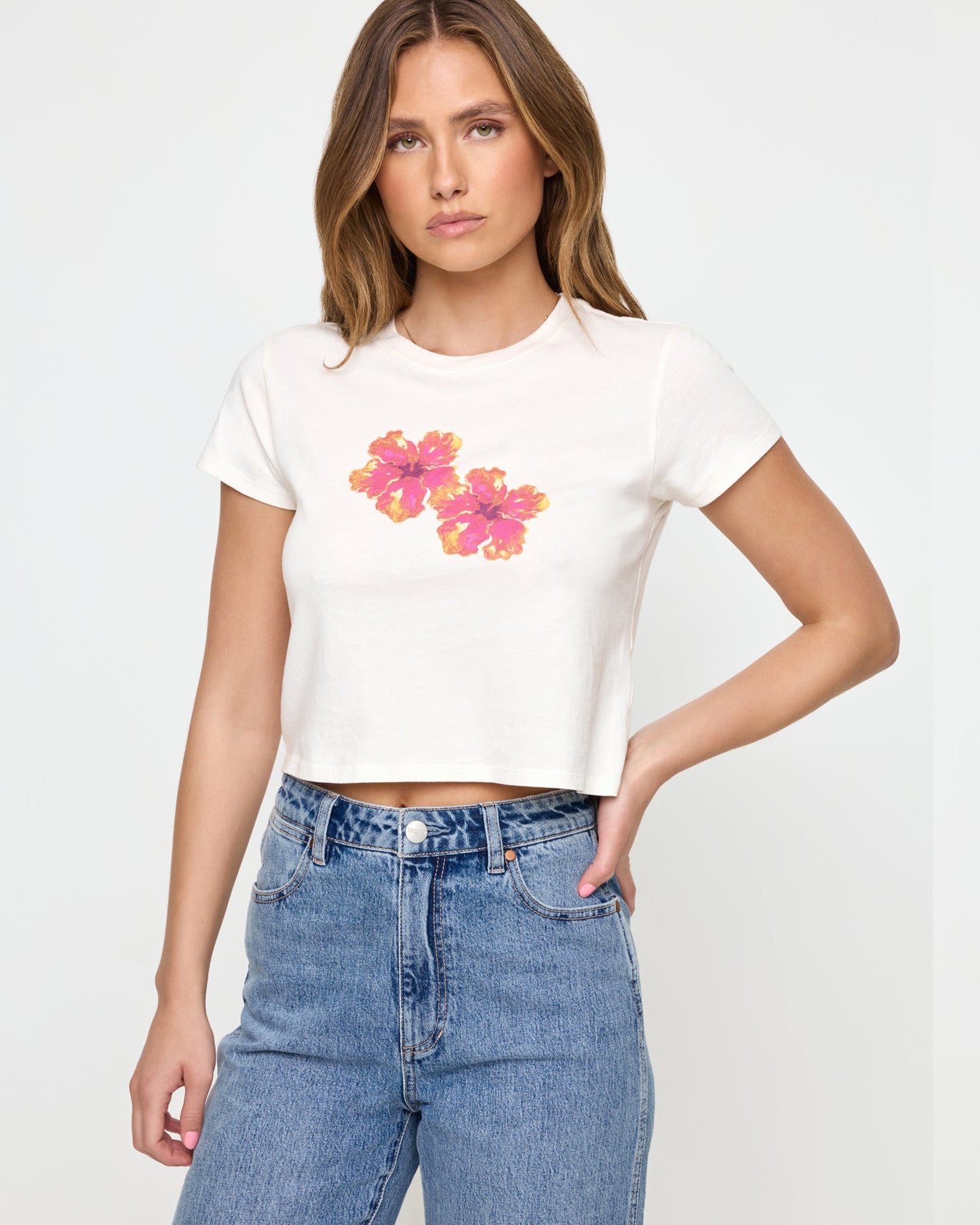 LSPACE LSPACE Merci Baby Tee - Maui Babe - Clothing