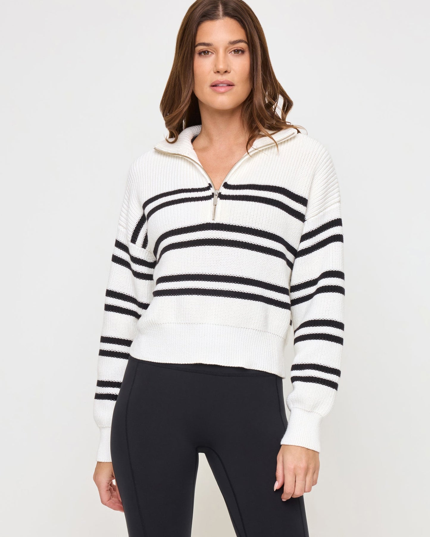 LSPACE LSPACE Ultra Sweater - Black-White - Clothing|Active|Swim