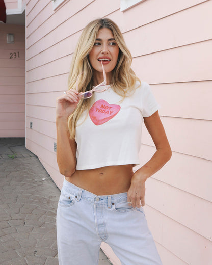 LSPACE LSPACE Merci Baby Tee - Not Today - Clothing