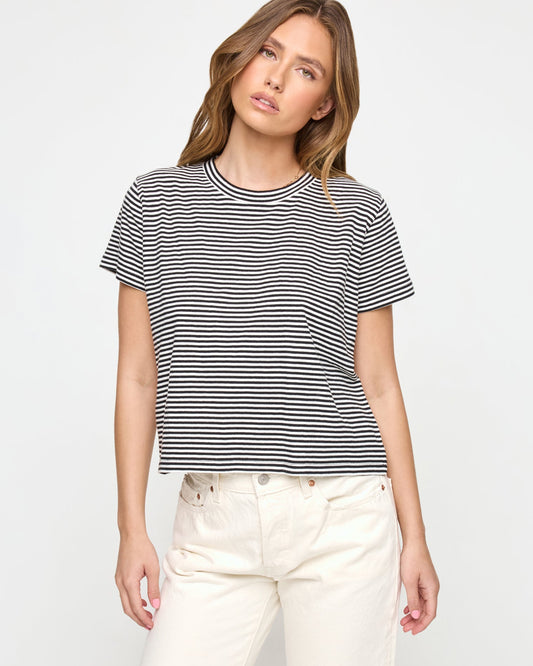 LSPACE LSPACE All Day Top - Black-Cream - Clothing|Swim