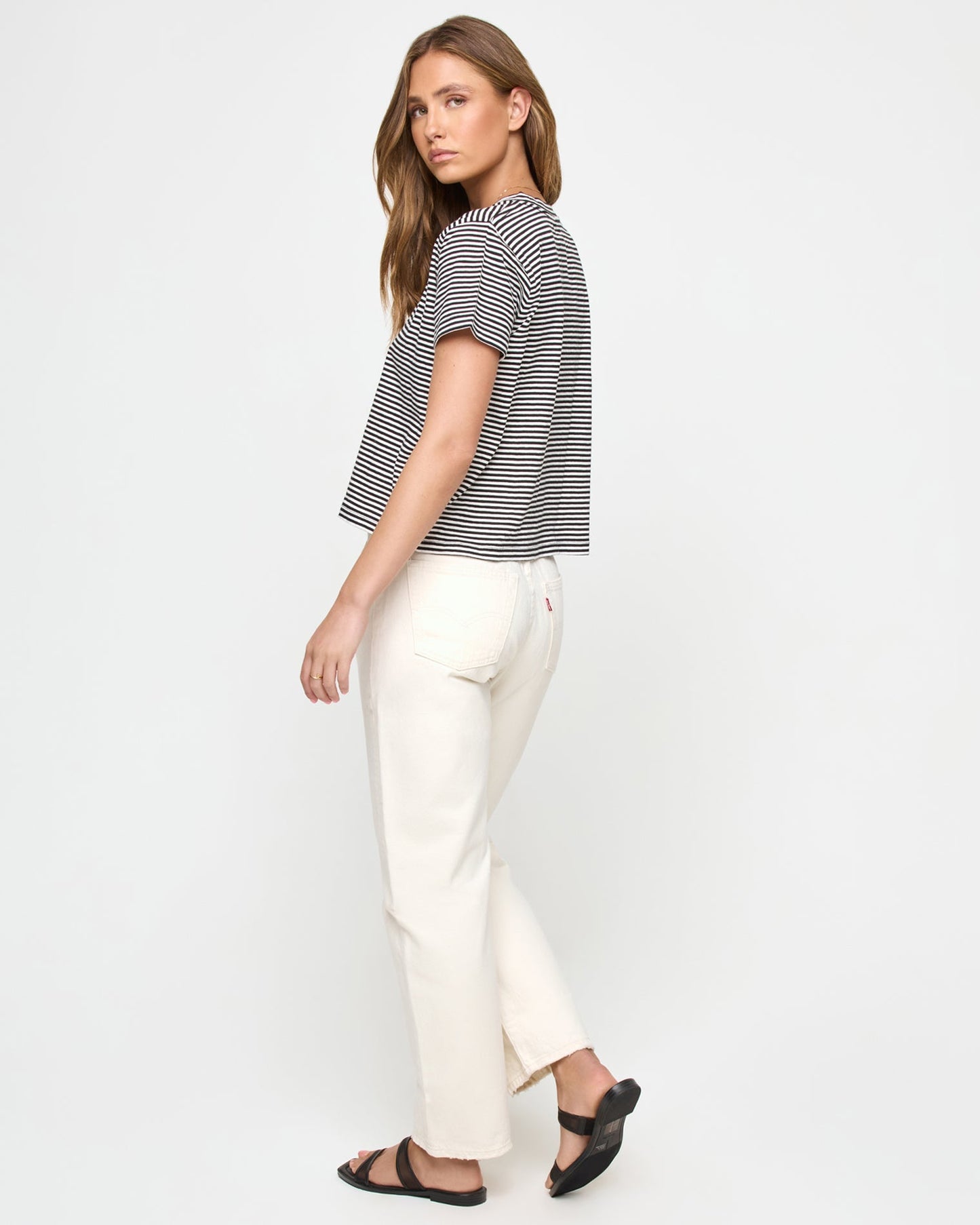 LSPACE LSPACE All Day Top - Black-Cream - Clothing|Swim