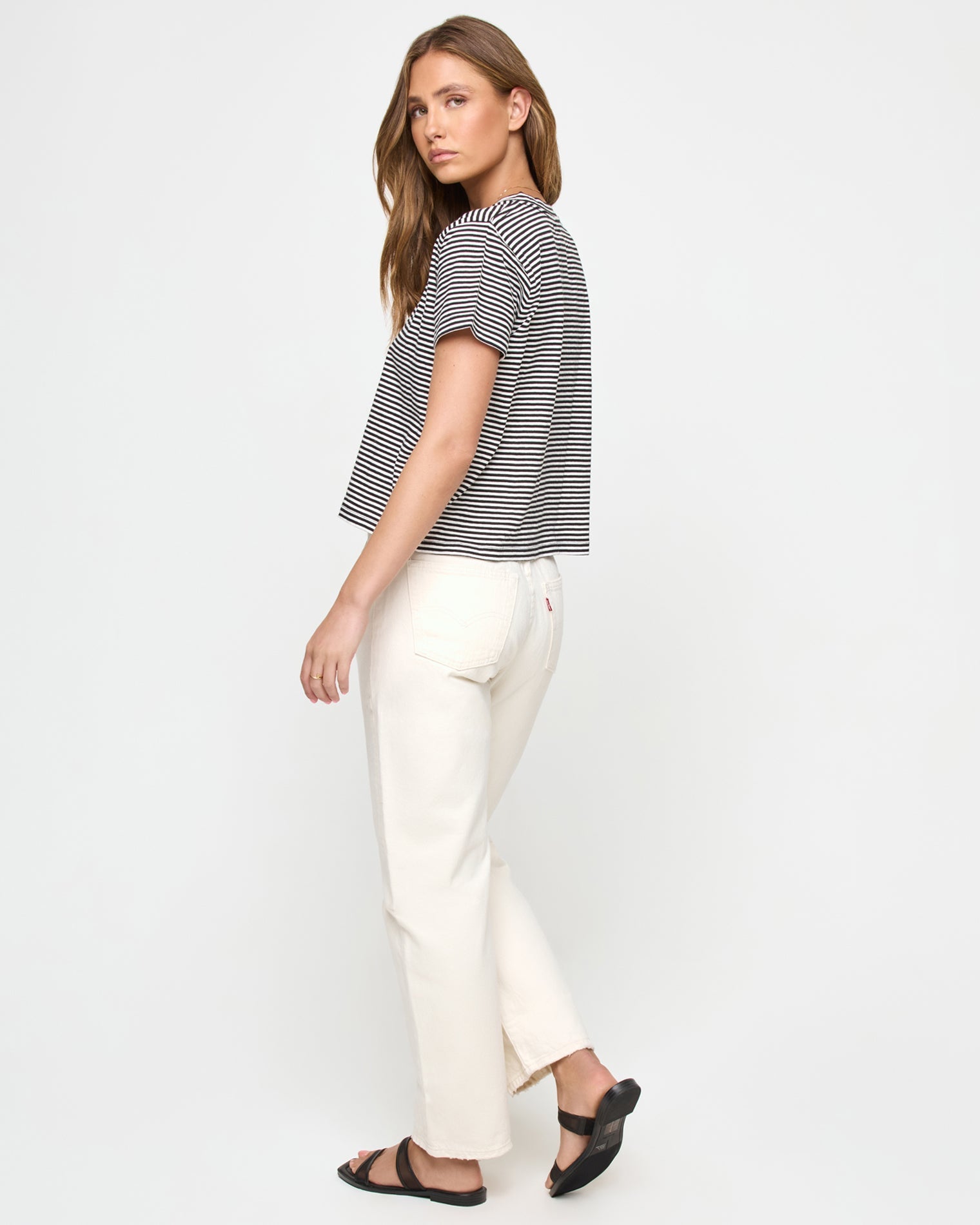 LSPACE LSPACE All Day Top - Black-Cream - Clothing|Swim