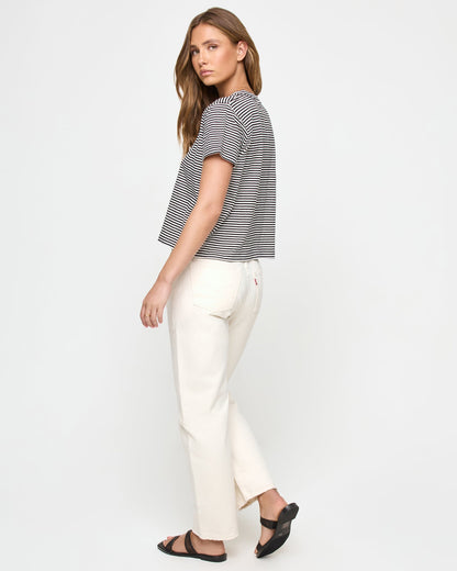 LSPACE LSPACE All Day Top - Black-Cream - Clothing|Swim
