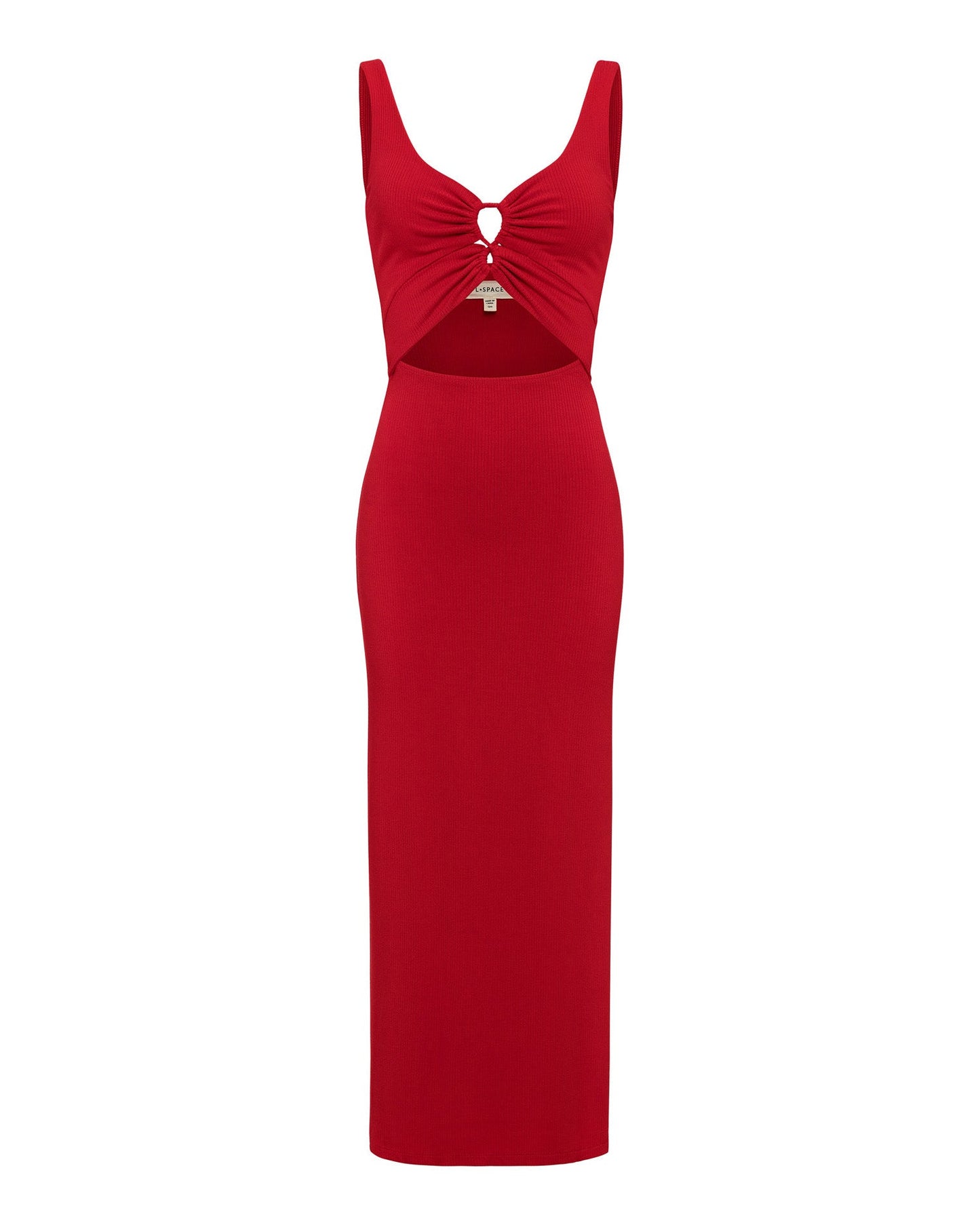 LSPACE Red Sleeveless Midi Dress - LSPACE Camille Dress - Clothing|Swim